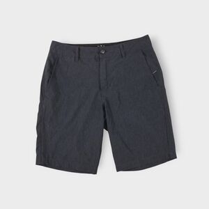 Mens Nitrous Black Stretch Hybrid Shorts Size 28 Active Breathable Dark Gray